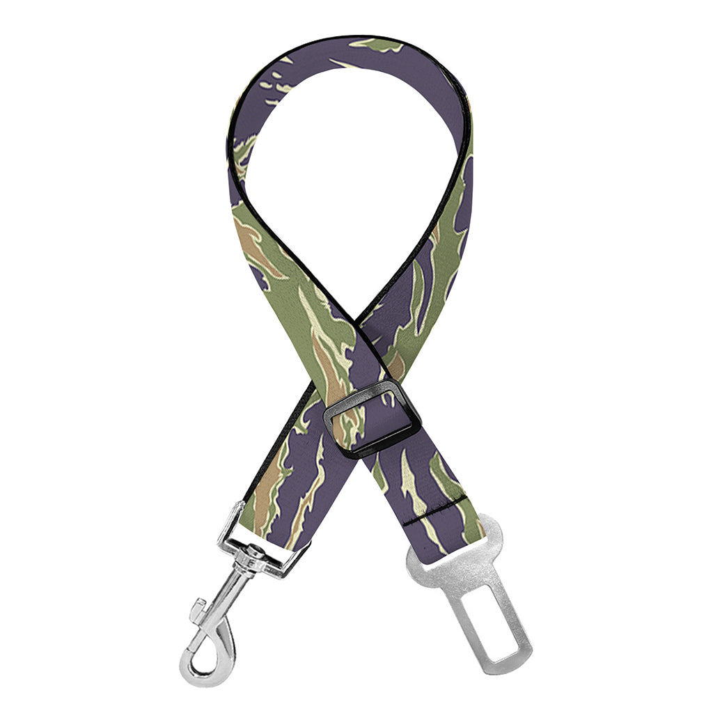 Military Tiger Stripe Camouflage Print Dog Seat Belt