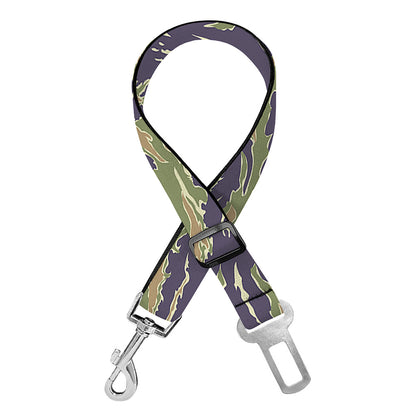 Military Tiger Stripe Camouflage Print Dog Seat Belt