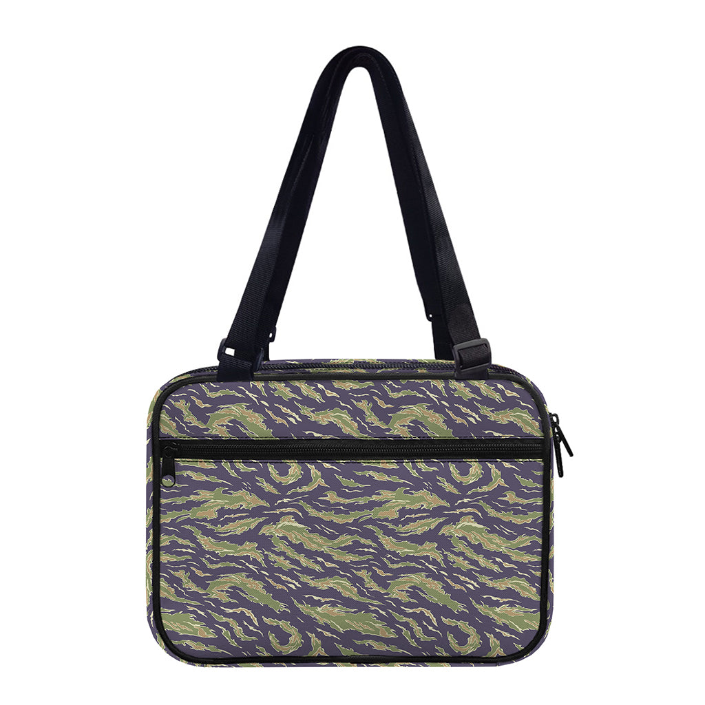 Military Tiger Stripe Camouflage Print Double Strap Bible Bag