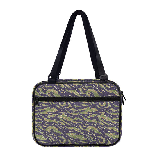 Military Tiger Stripe Camouflage Print Double Strap Bible Bag