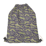 Military Tiger Stripe Camouflage Print Drawstring Bag