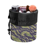 Military Tiger Stripe Camouflage Print Drawstring Makeup Bag