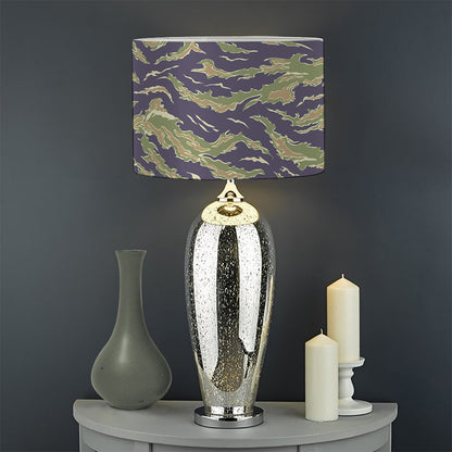 Military Tiger Stripe Camouflage Print Drum Lamp Shade