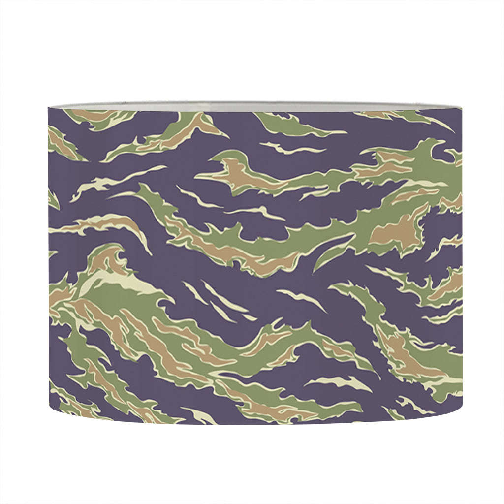 Military Tiger Stripe Camouflage Print Drum Lamp Shade