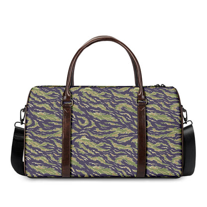 Military Tiger Stripe Camouflage Print Duffle Bag