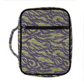 Military Tiger Stripe Camouflage Print Front Pocket Bible Bag
