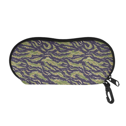 Military Tiger Stripe Camouflage Print Glasses Case