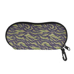 Military Tiger Stripe Camouflage Print Glasses Case