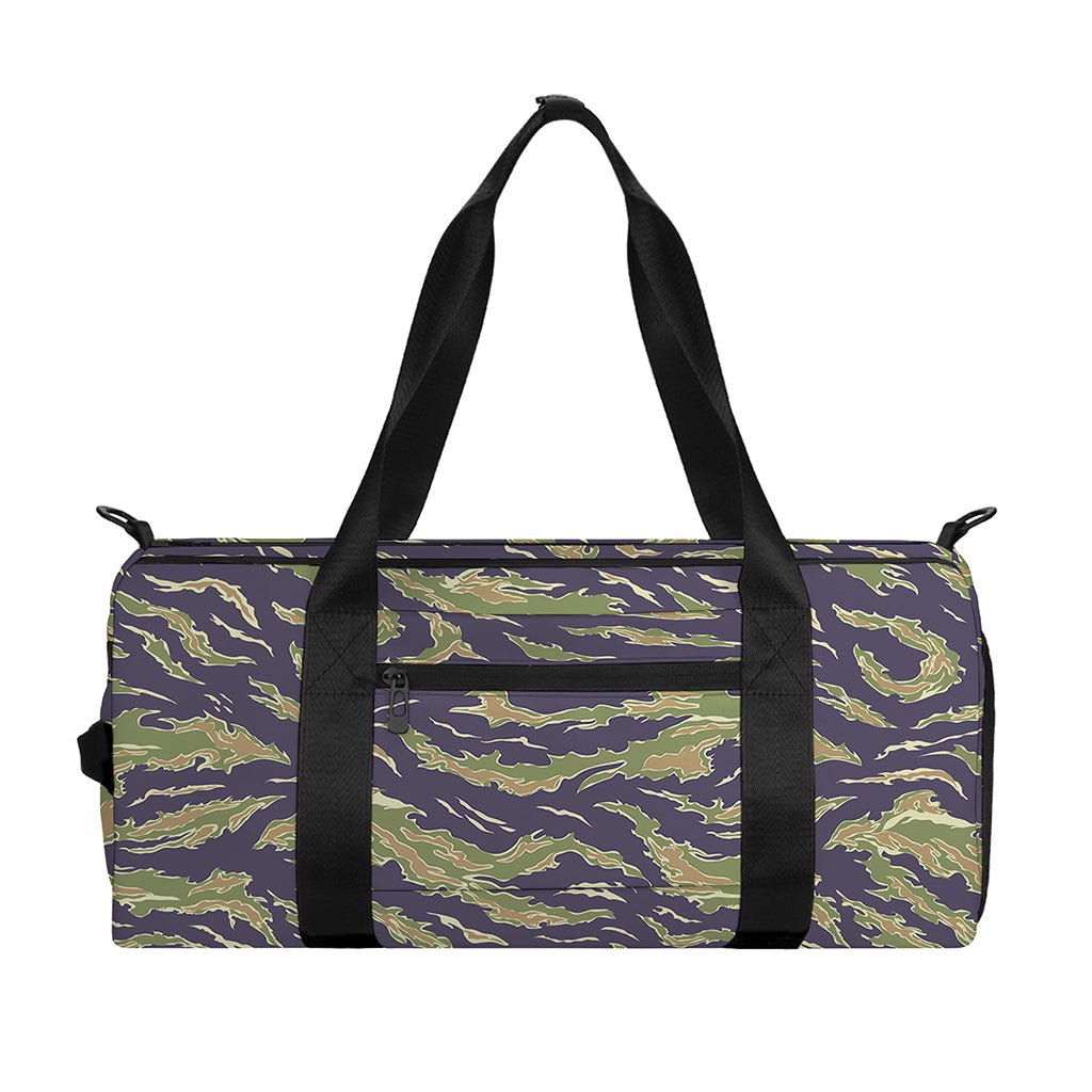 Military Tiger Stripe Camouflage Print Gym Bag