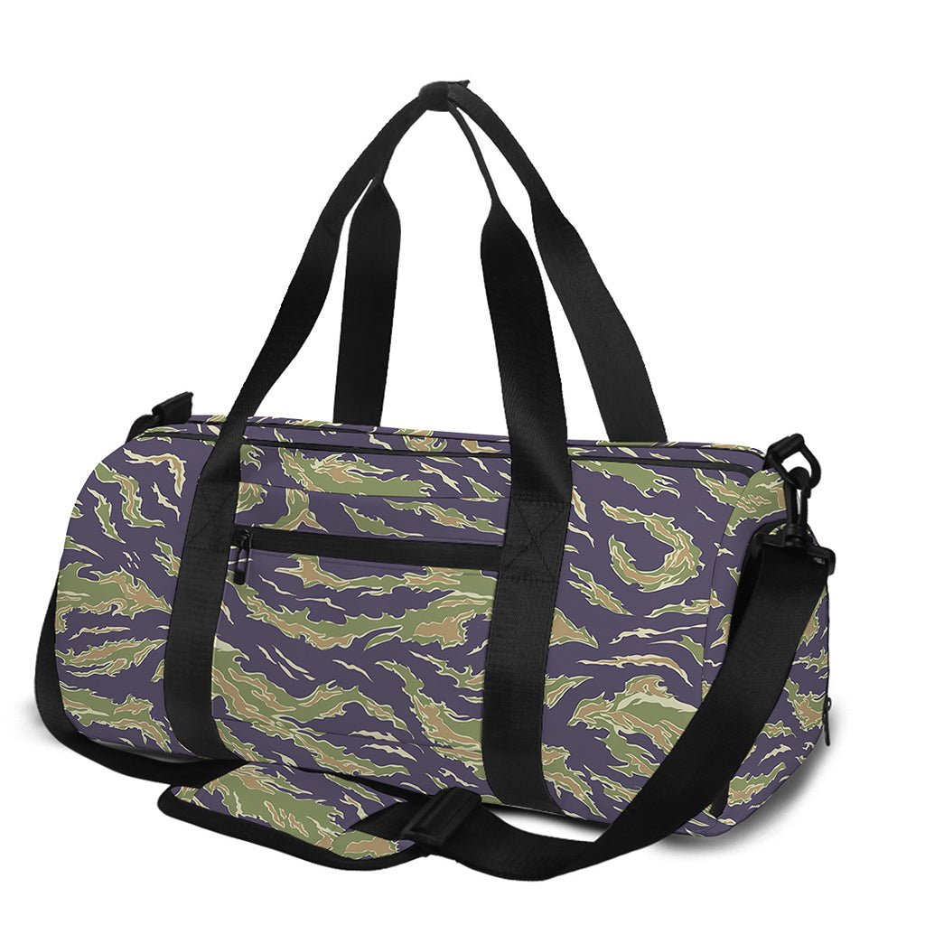 Military Tiger Stripe Camouflage Print Gym Bag