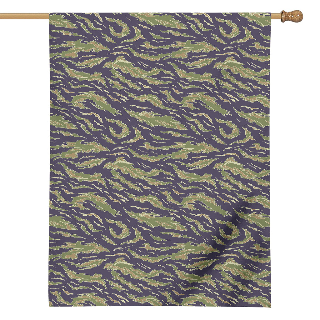 Military Tiger Stripe Camouflage Print House Flag