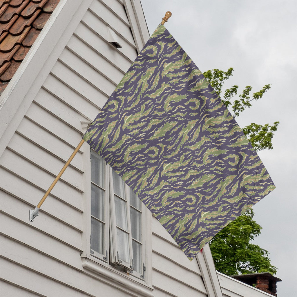 Military Tiger Stripe Camouflage Print House Flag