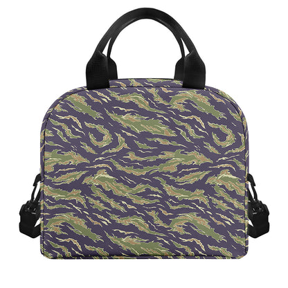 Military Tiger Stripe Camouflage Print Insulated Lunch Bag
