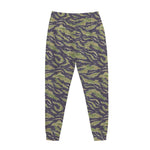 Military Tiger Stripe Camouflage Print Jogger Pants