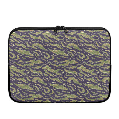 Military Tiger Stripe Camouflage Print Laptop Sleeve