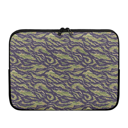 Military Tiger Stripe Camouflage Print Laptop Sleeve