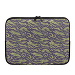 Military Tiger Stripe Camouflage Print Laptop Sleeve