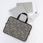 Military Tiger Stripe Camouflage Print Laptop Sleeve With Handle