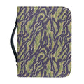 Military Tiger Stripe Camouflage Print Leather Bible Cover