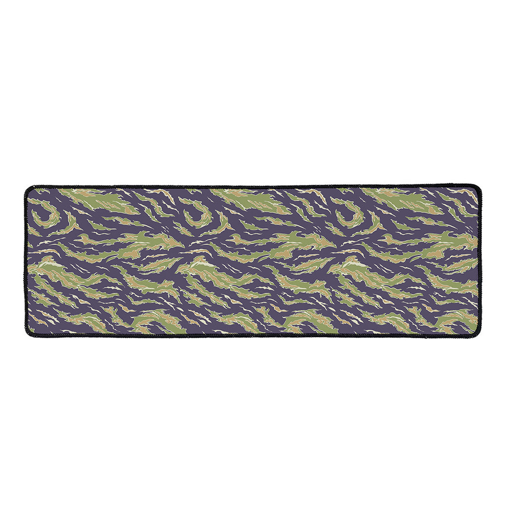 Military Tiger Stripe Camouflage Print Long Kitchen Mat