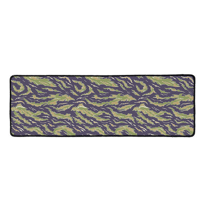 Military Tiger Stripe Camouflage Print Long Kitchen Mat