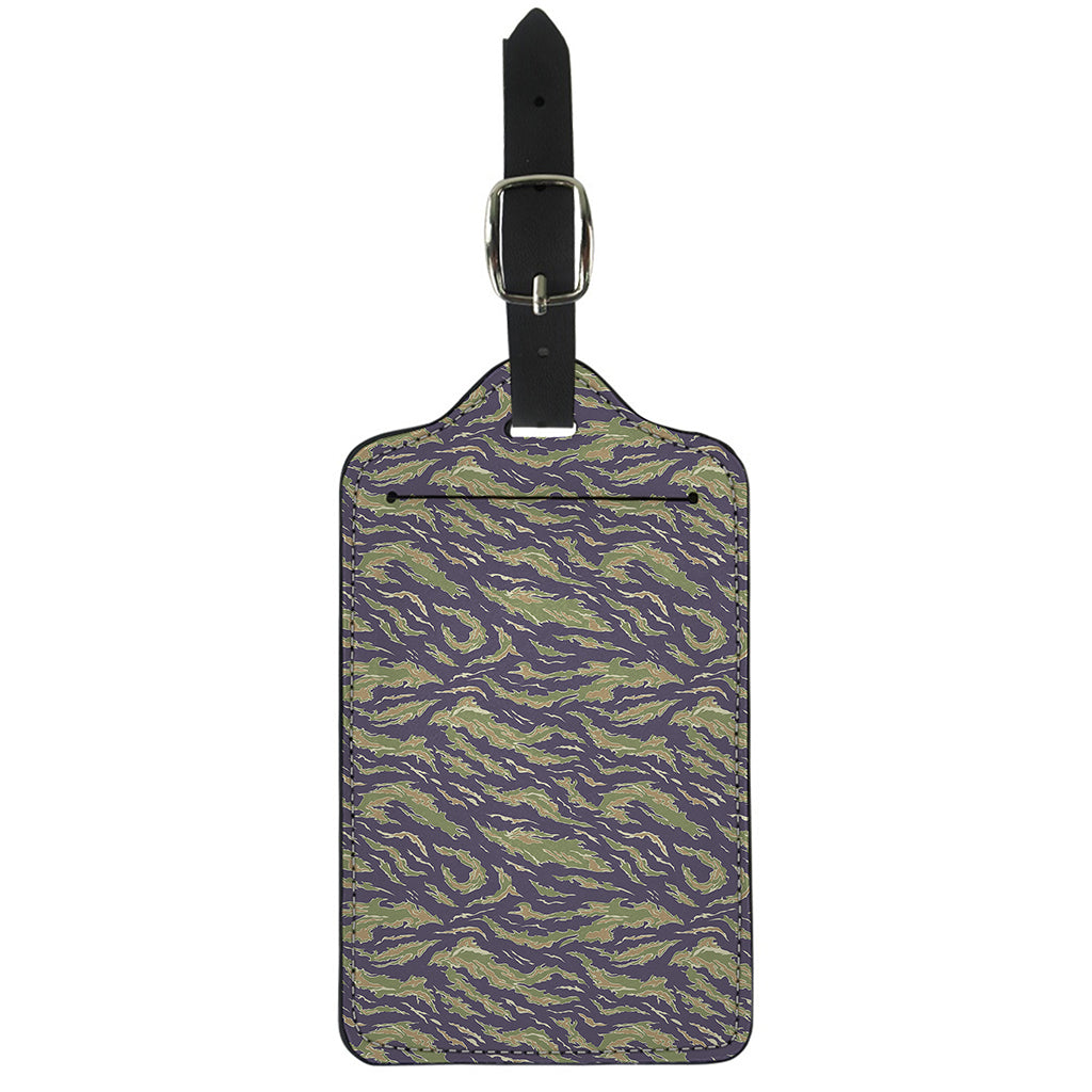Military Tiger Stripe Camouflage Print Luggage Tag