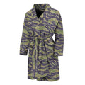 Military Tiger Stripe Camouflage Print Men's Bathrobe