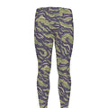 Military Tiger Stripe Camouflage Print Men's Leggings