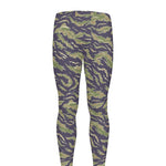 Military Tiger Stripe Camouflage Print Men's leggings