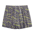 Military Tiger Stripe Camouflage Print Mesh Shorts