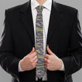 Military Tiger Stripe Camouflage Print Necktie
