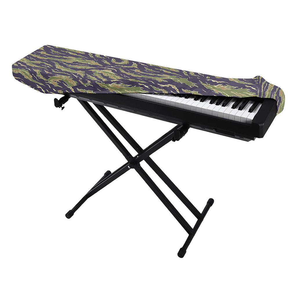Military Tiger Stripe Camouflage Print Piano Keyboard Cover