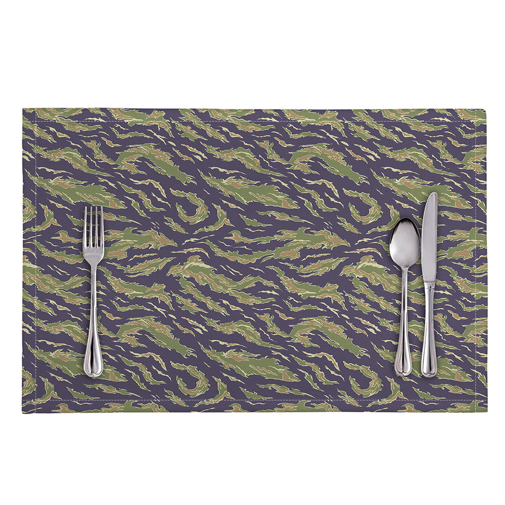 Military Tiger Stripe Camouflage Print Placemat