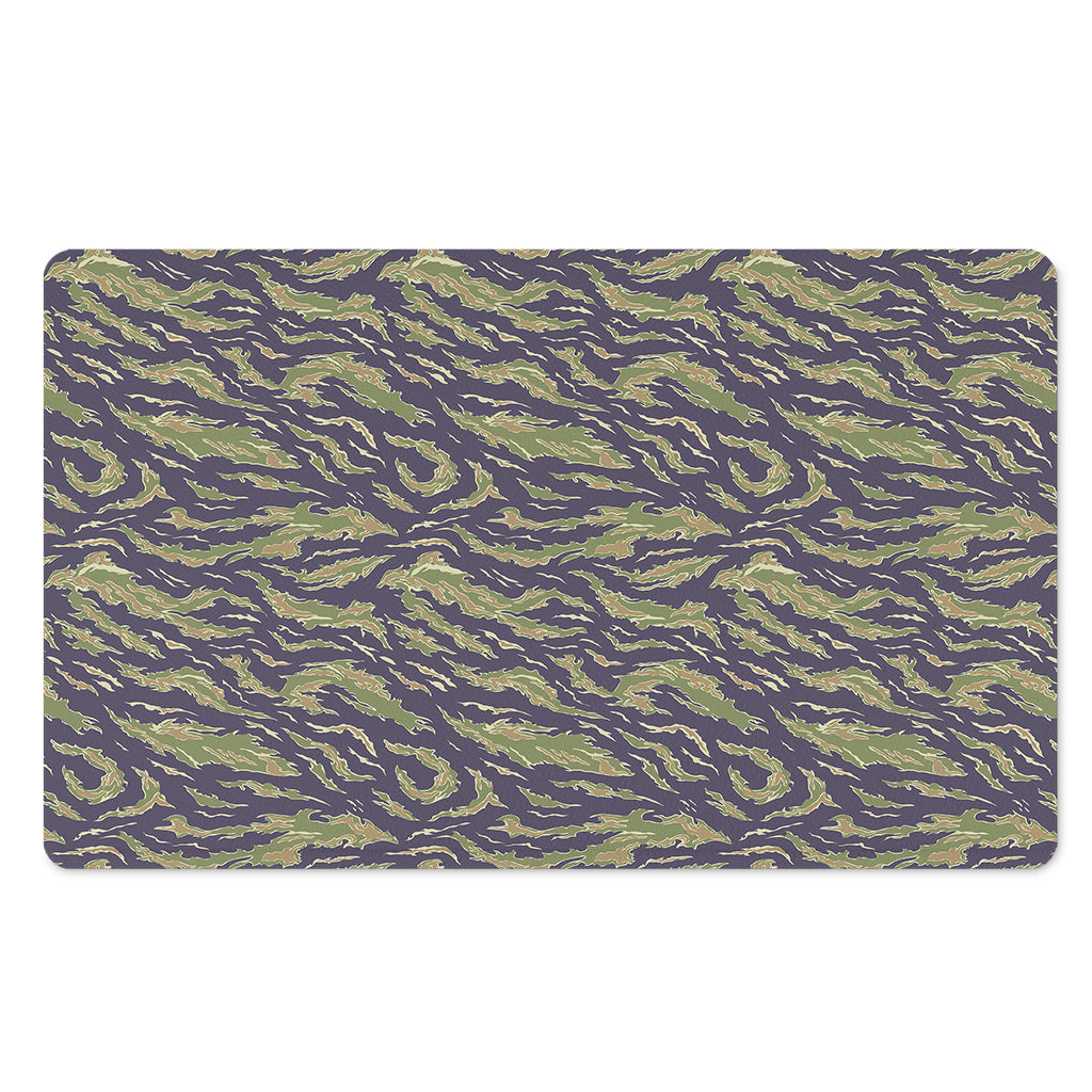 Military Tiger Stripe Camouflage Print Polyester Doormat