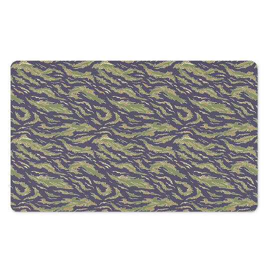 Military Tiger Stripe Camouflage Print Polyester Doormat