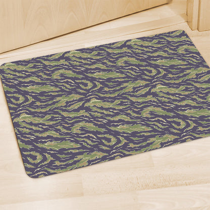 Military Tiger Stripe Camouflage Print Polyester Doormat