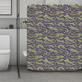 Military Tiger Stripe Camouflage Print Polyester Shower Curtain