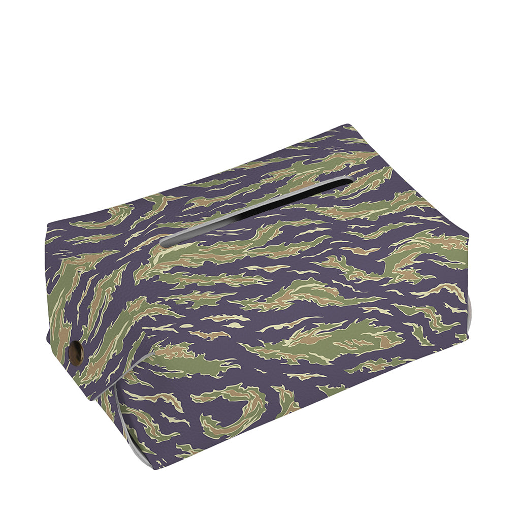 Military Tiger Stripe Camouflage Print Rectangle Tissue Box Cover