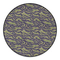 Military Tiger Stripe Camouflage Print Round Floor Mat