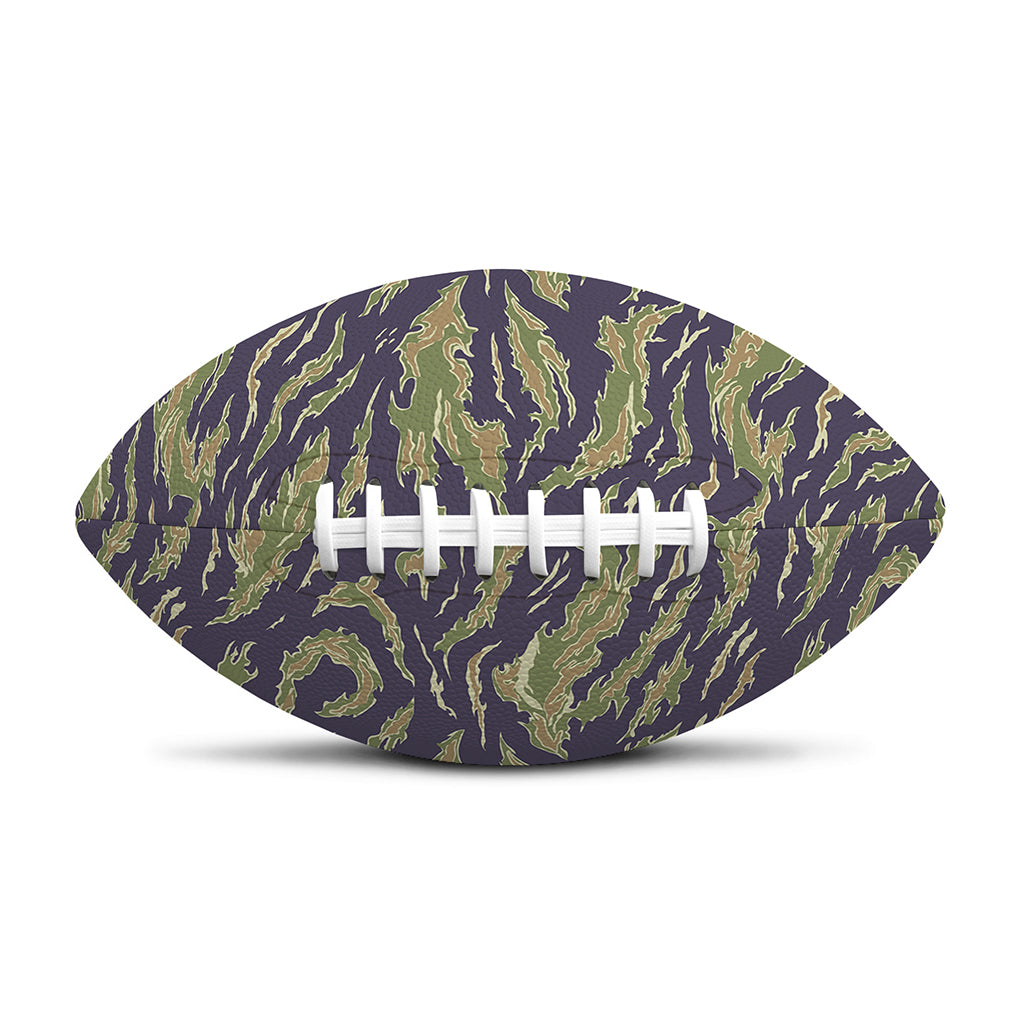 Military Tiger Stripe Camouflage Print Rugby Ball