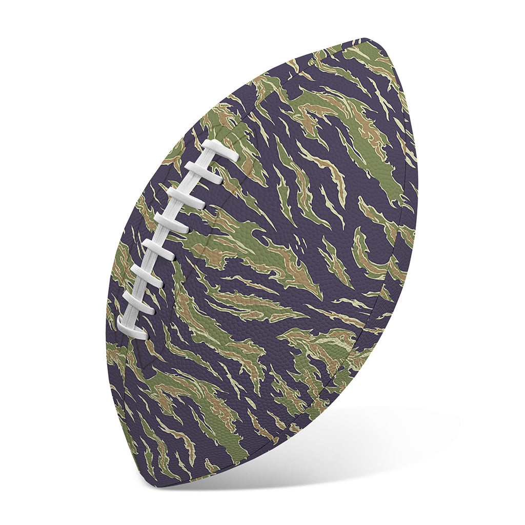 Military Tiger Stripe Camouflage Print Rugby Ball