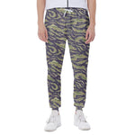 Military Tiger Stripe Camouflage Print Scuba Joggers