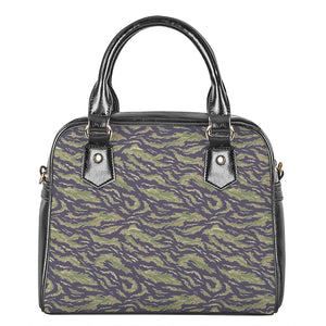 Military Tiger Stripe Camouflage Print Shoulder Handbag