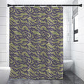 Military Tiger Stripe Camouflage Print Shower Curtain