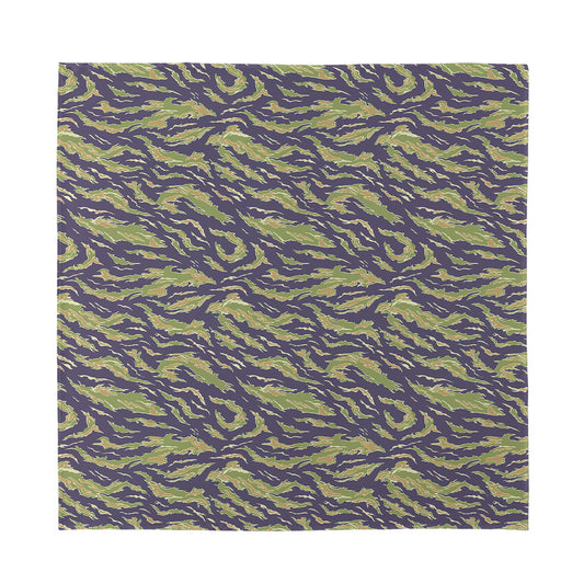 Military Tiger Stripe Camouflage Print Silk Bandana