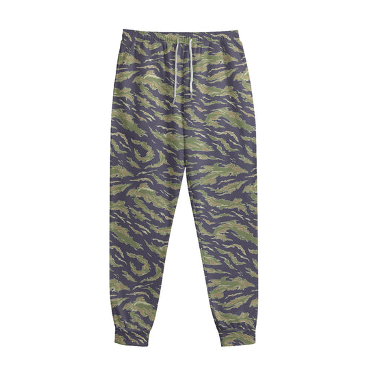 Military Tiger Stripe Camouflage Print Sweatpants