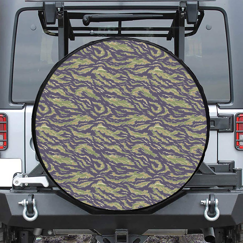 Military Tiger Stripe Camouflage Print Tire Cover