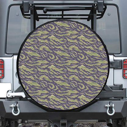 Military Tiger Stripe Camouflage Print Tire Cover