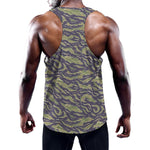 Military Tiger Stripe Camouflage Print Training Tank Top