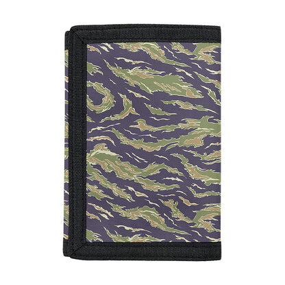 Military Tiger Stripe Camouflage Print Trifold Wallet